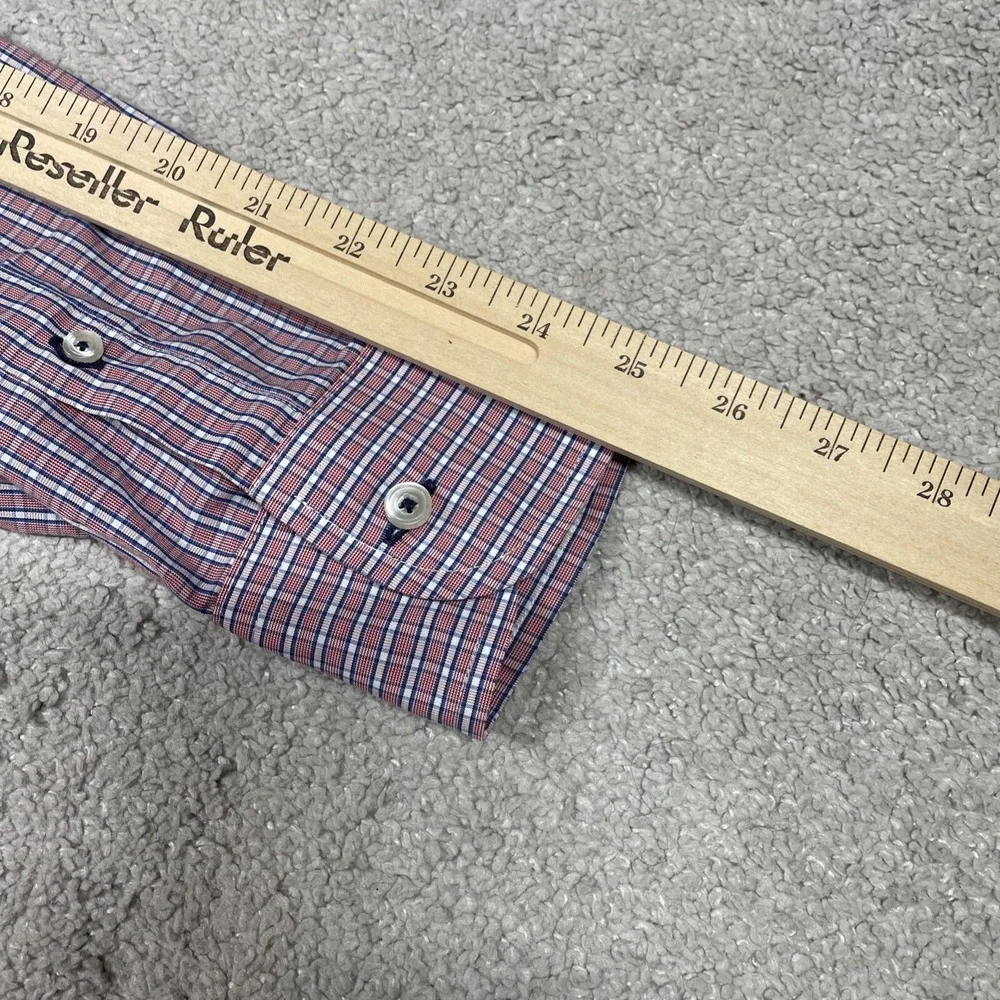 Untuckit Dress Shirt Mens Extra Large Slim Fit Wrinkle Free Cotton‎ Plaid